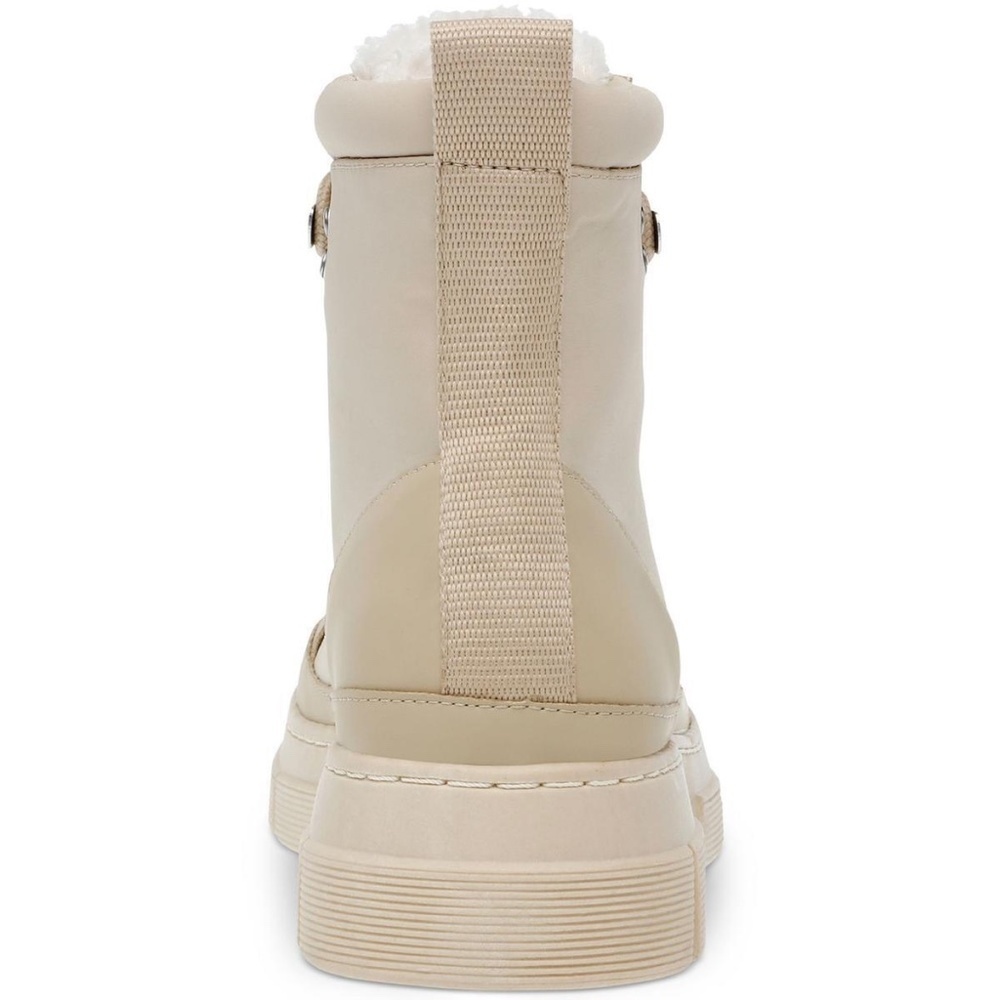 NEW Steve Madden Womens Hildy Tan Lug Sole Lace Up Ankle Boots Shoes size 9.5 - Picture 2 of 12